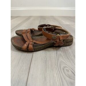 Teva Ventura Sandals Women's 7 Brown Strappy Cork Casual Shoes 6510
